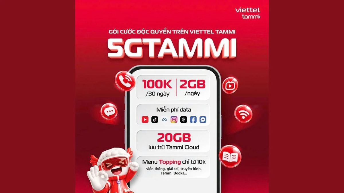Cách đăng ký gói cước 5GTAMMI nhận 2GB/ngày và data mạng xã hội Cách đăng ký gói cước 5GTAMMI nhận 2GB/ngày và data mạng xã hội