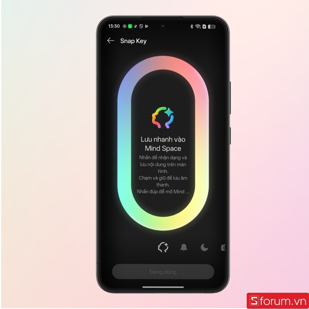 Tiến hành xác nhận lưu nhanh vào Mind Space