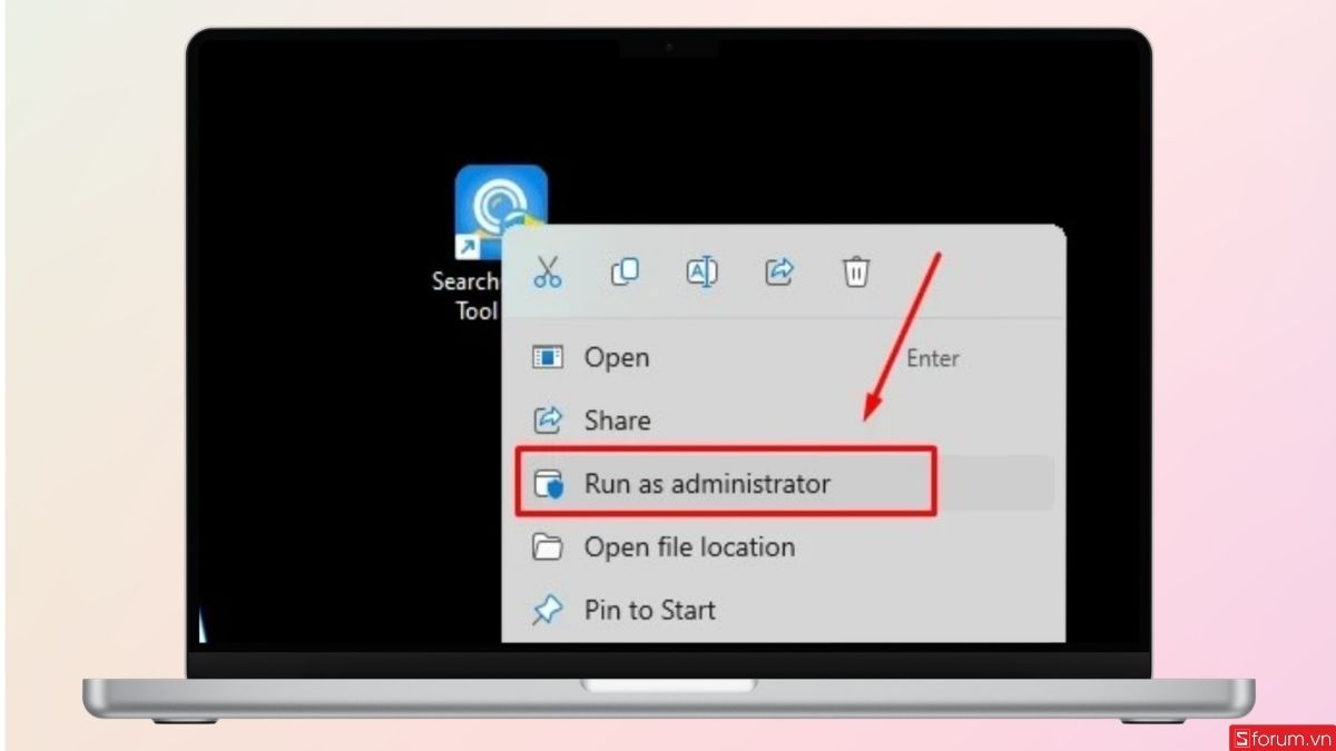 Tiến hành khởi động SearchConfig Tool