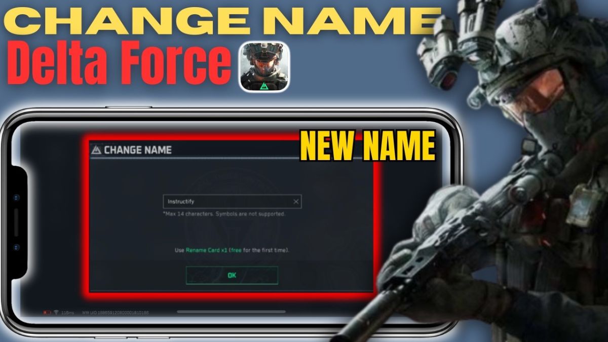 Giao diện hồ sơ người chơi Delta Force hiển thị biệt danh, ảnh đại diện và mã ID tài khoản