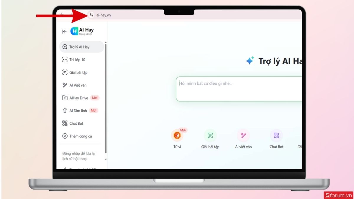 Truy cập vào trang web AI Hay