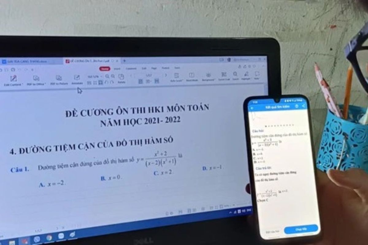 Hỗ trợ giải đề bằng hình ảnh