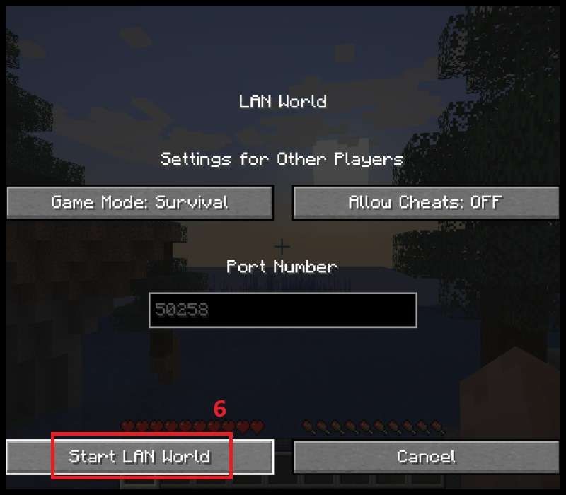 Nhấn Start LAN World để mở cửa mời các bạn vào