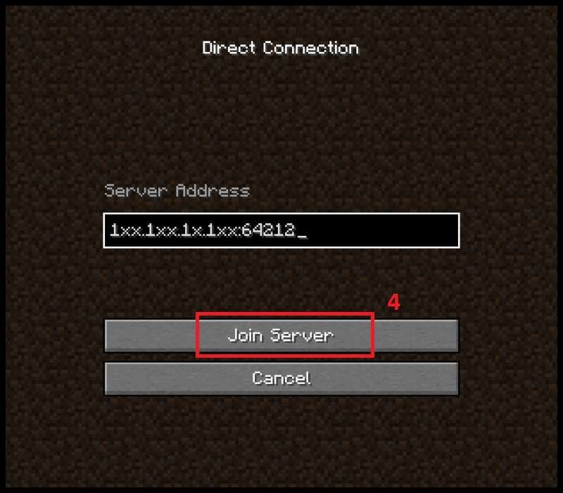 Nhấn vào Join Server để hoàn tất