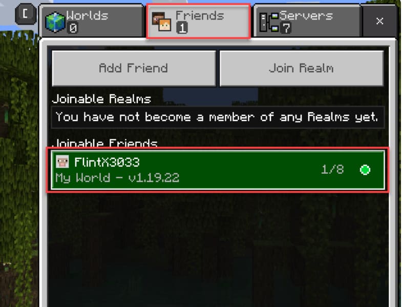 Nhấn vào Friend và kết bạn