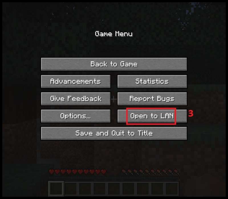 Bạn chọn tiếp vào Open to LAN