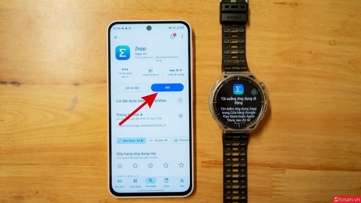 Tải ứng dụng Zepp trên Android