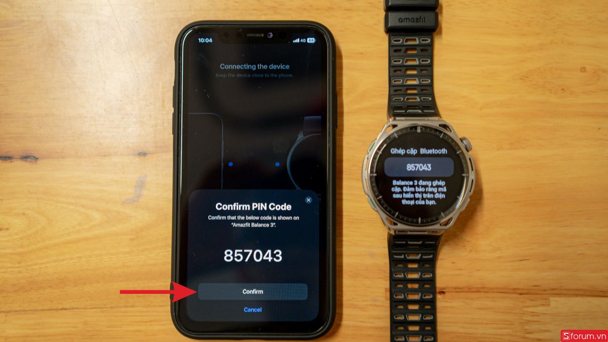 Xác nhận mã PIN Code