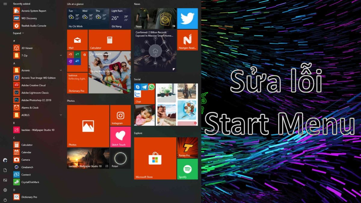 Những nguyên nhân dẫn đến lỗi Start Menu không mở được