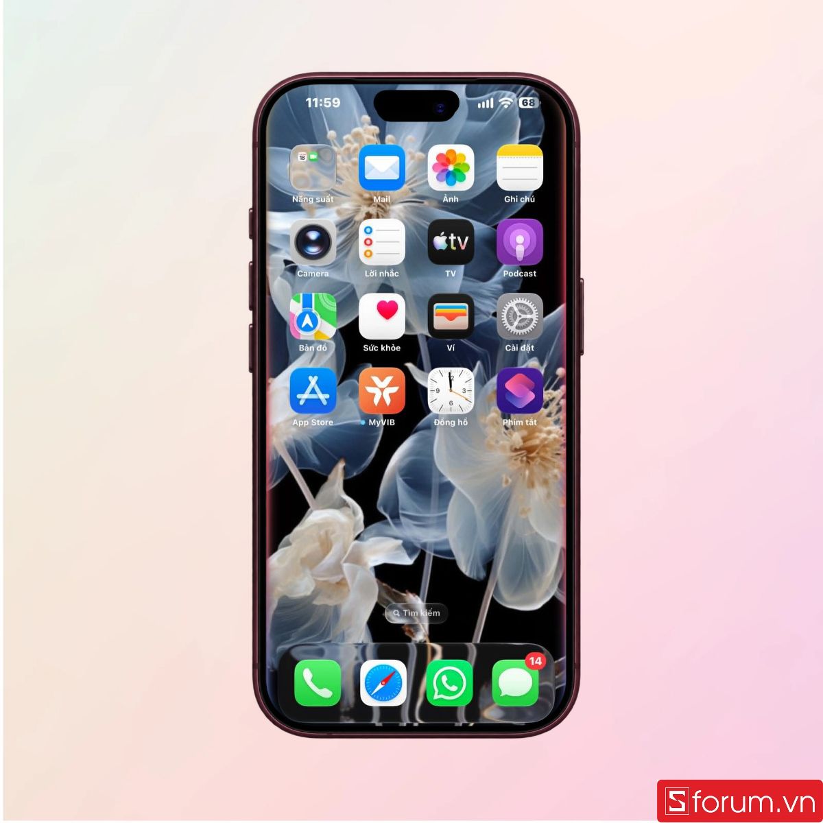 Gọi Siri trên màn hình chính
