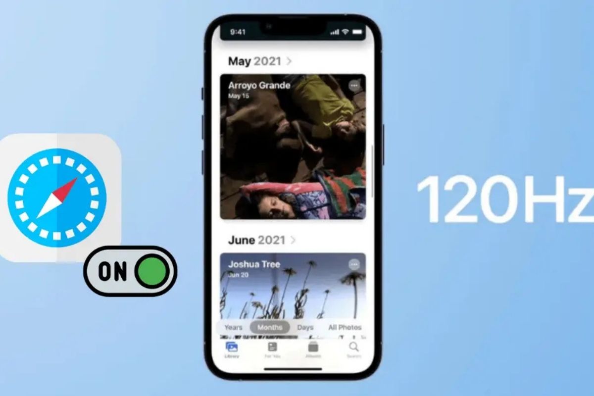 Vì sao nên bật 120Hz cho Safari
