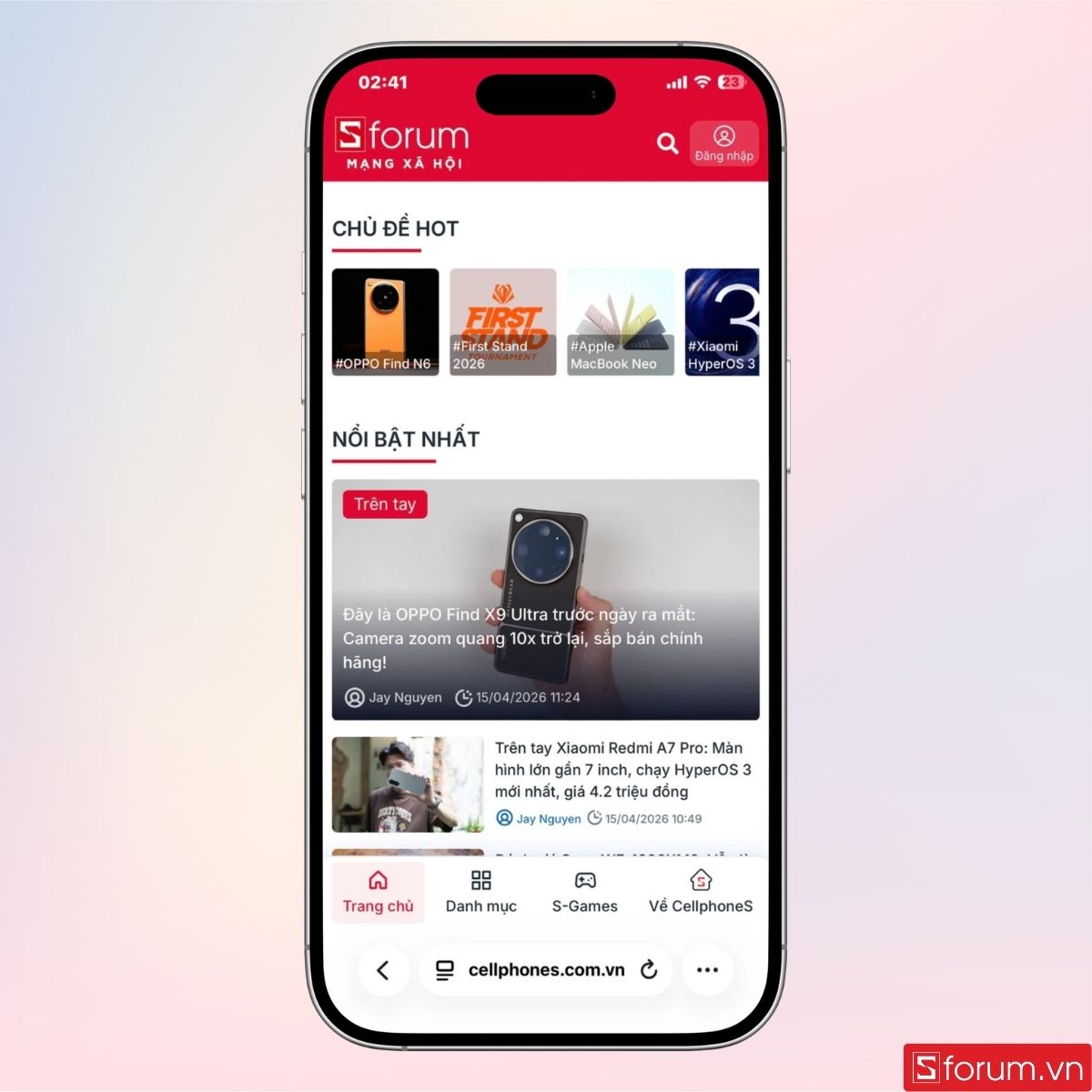 Mở Safari và kiểm tra