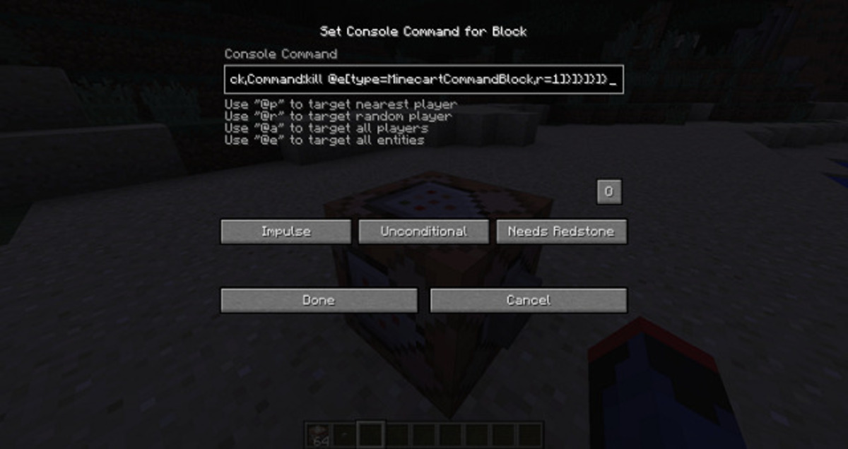 Cách lấy khối lệnh Minecraft ở các phiên bản