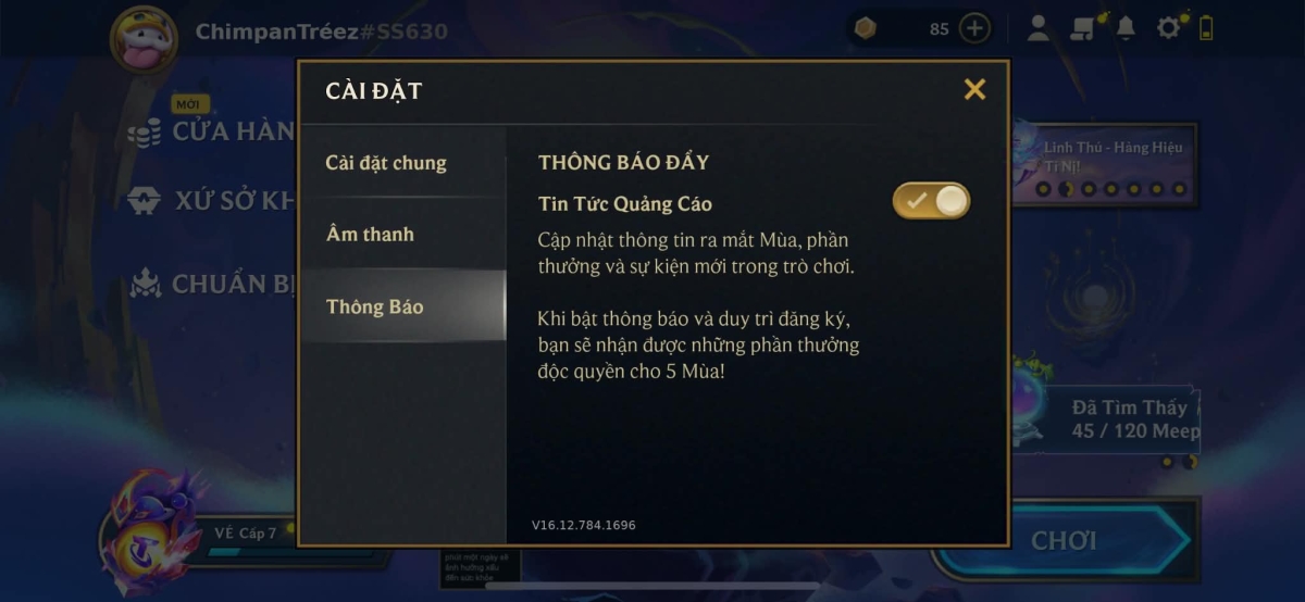 Bật Tin tức 