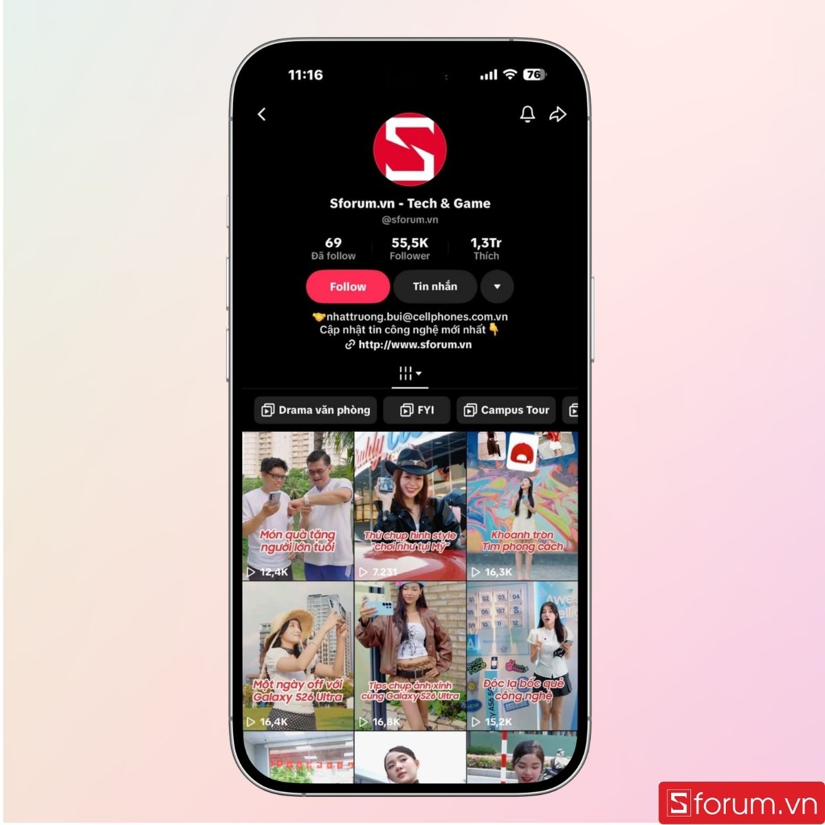 Mở trang web bạn muốn quay màn hình