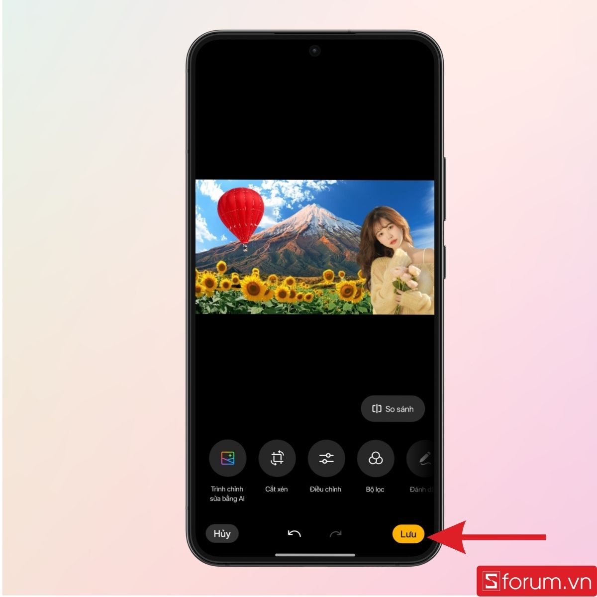 Nhấn Lưu để tải hình về