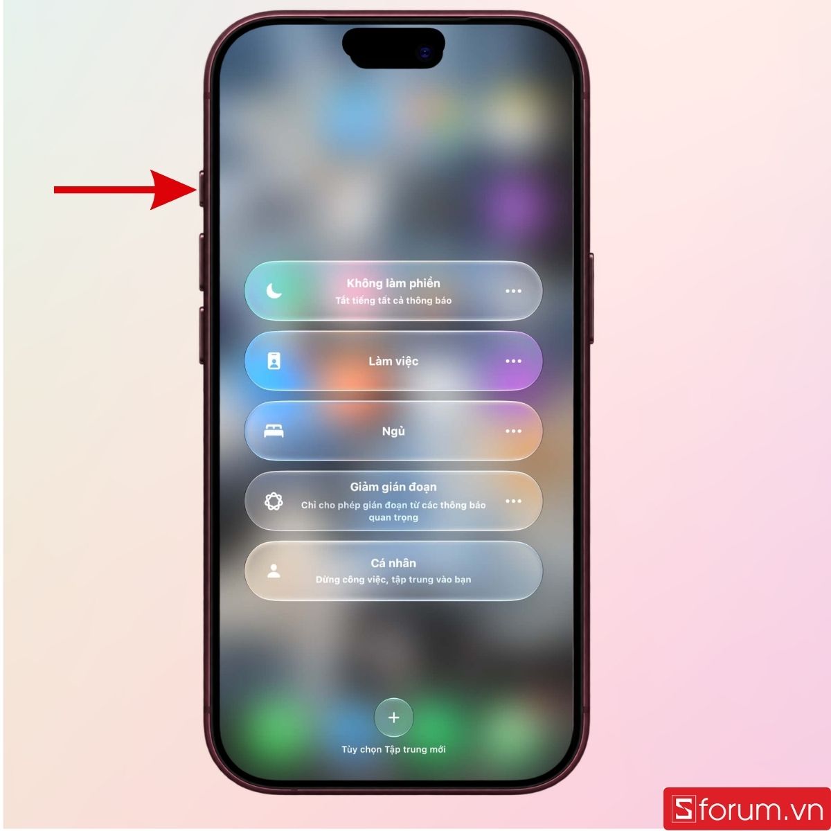 Nhấn giữ nút tác vụ để kiểm tra