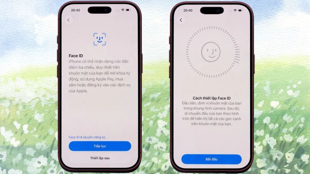 Thiết lập Face ID