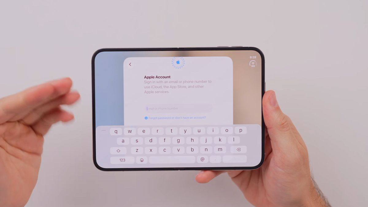 Tiến hành nhập thông tin tài khoản Apple