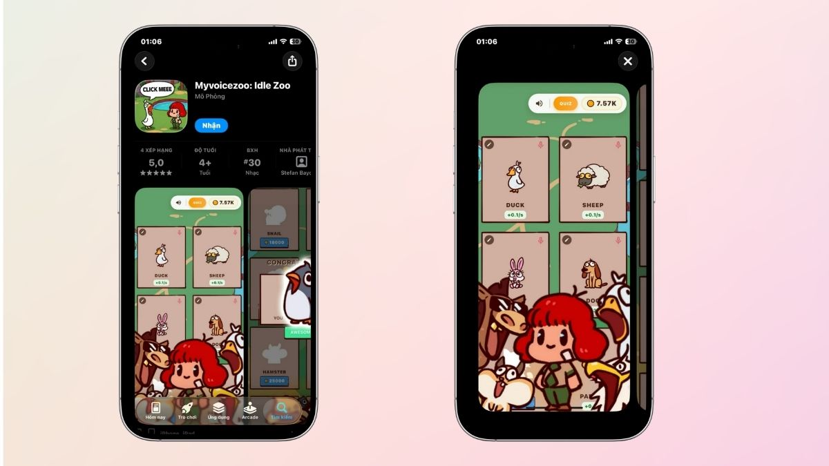 Tìm va tải game trong ứng dụng App Store
