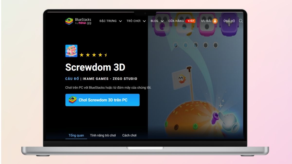 Hướng dẫn tải Screwdom bằng BlueStacks