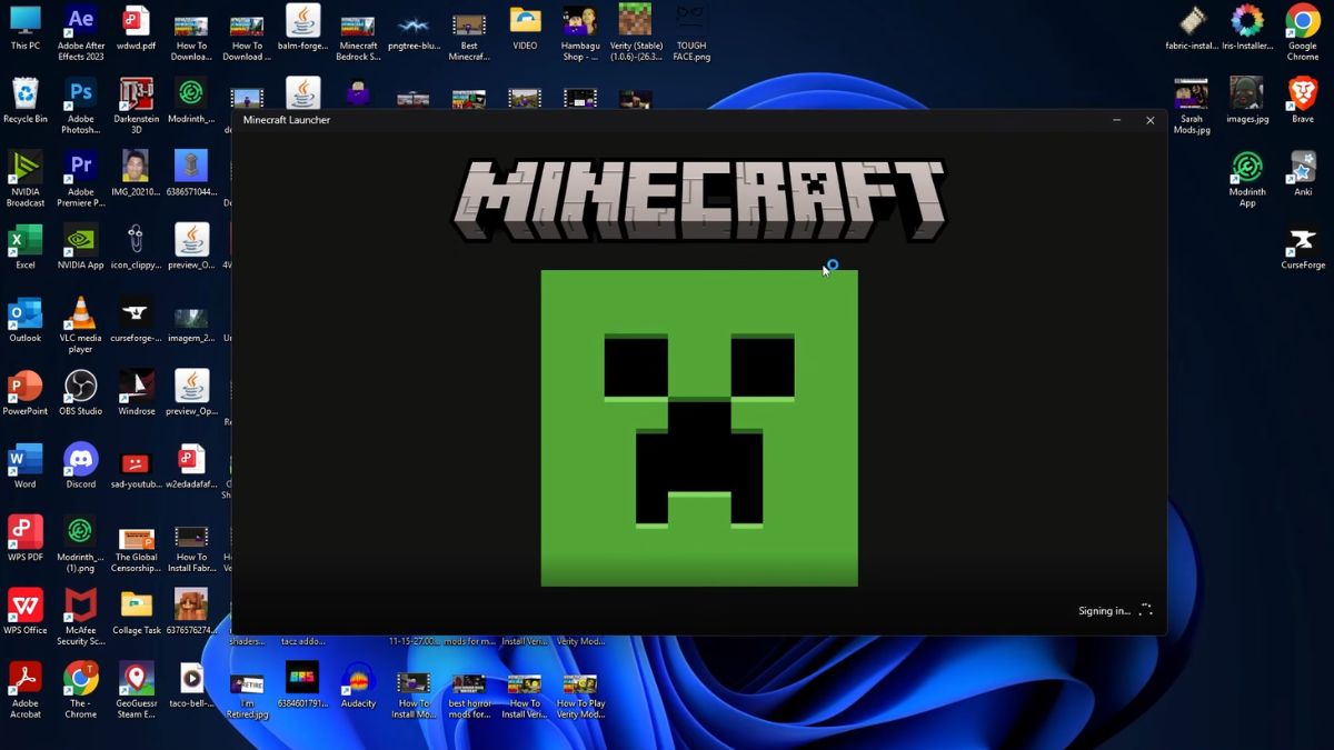 Sau khi tải hoàn tất, hãy mở Minecraft để cài đặt