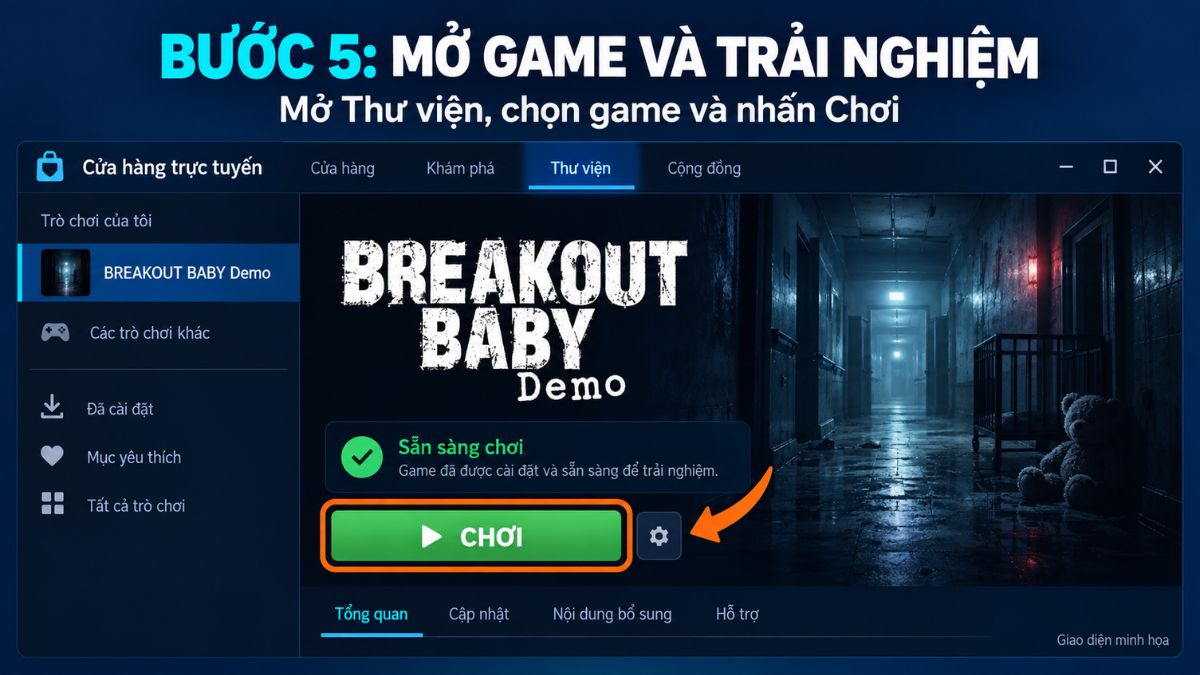 Bắt đầu trải nghiệm game