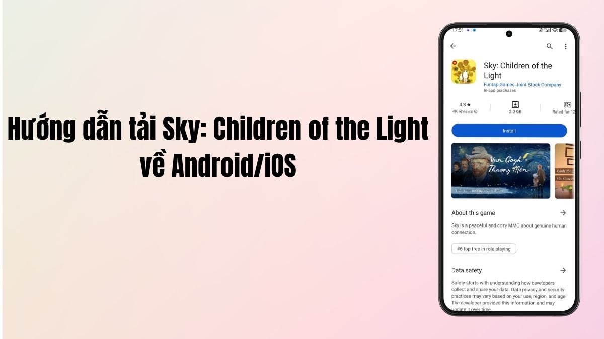 Hướng dẫn tải Sky: Children of the Light về điện thoại