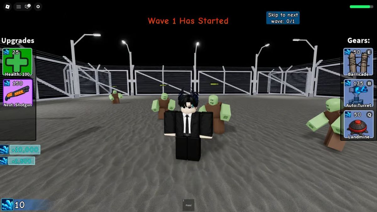 Survival Zombie Arena là trò chơi thuộc nền tảng Roblox