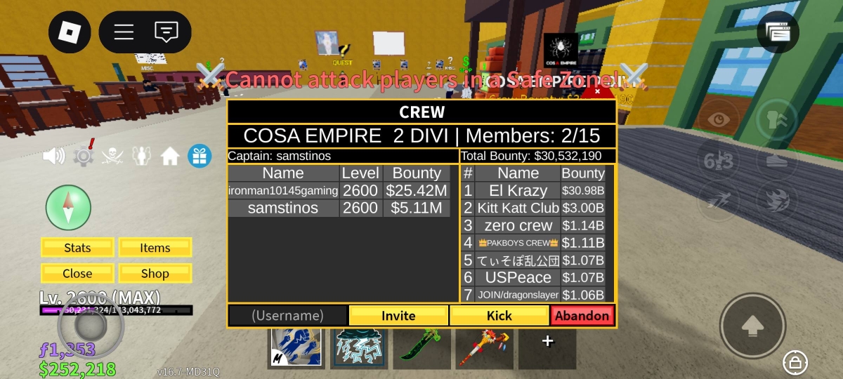 Mẹo tăng bounty trong Crew