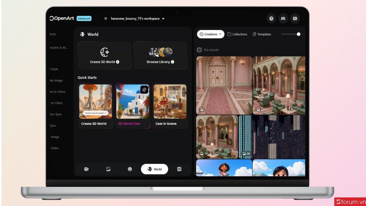 Lưu ý chung khi sử dụng OpeArt để tạo thế giới 3D