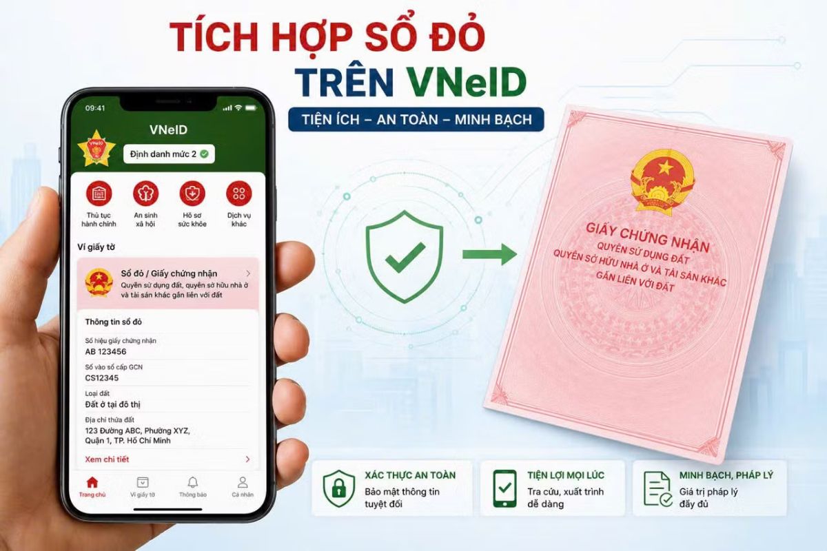 Tổng quan những điều cần biết về Sổ đỏ trên VNeID