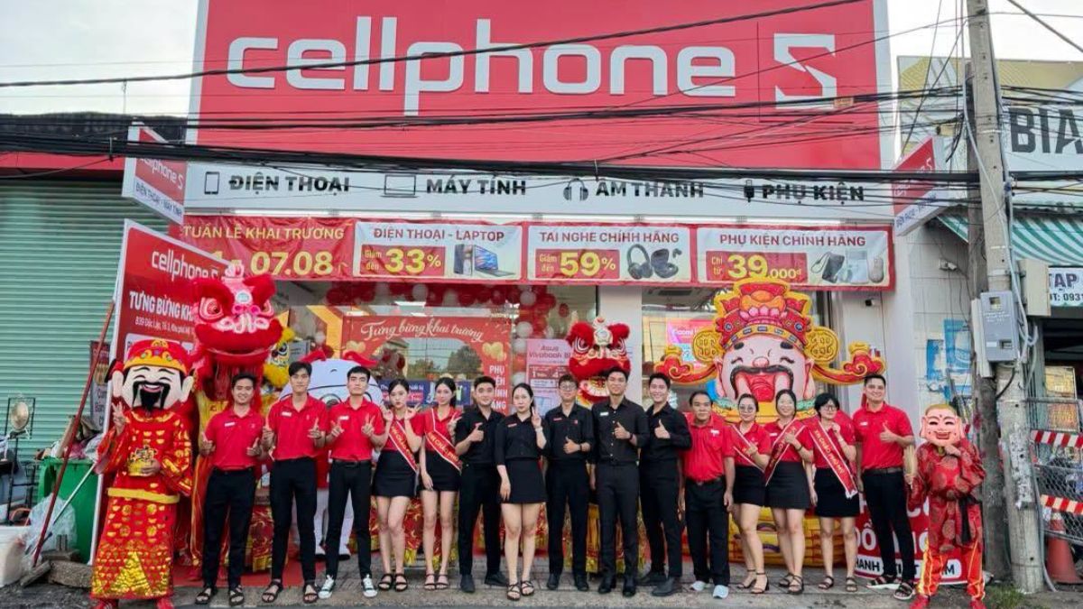 CellphoneS khai trương cửa hàng mới tại Phú Mỹ, TP.HCM với nhiều ưu đãi hấp dẫn