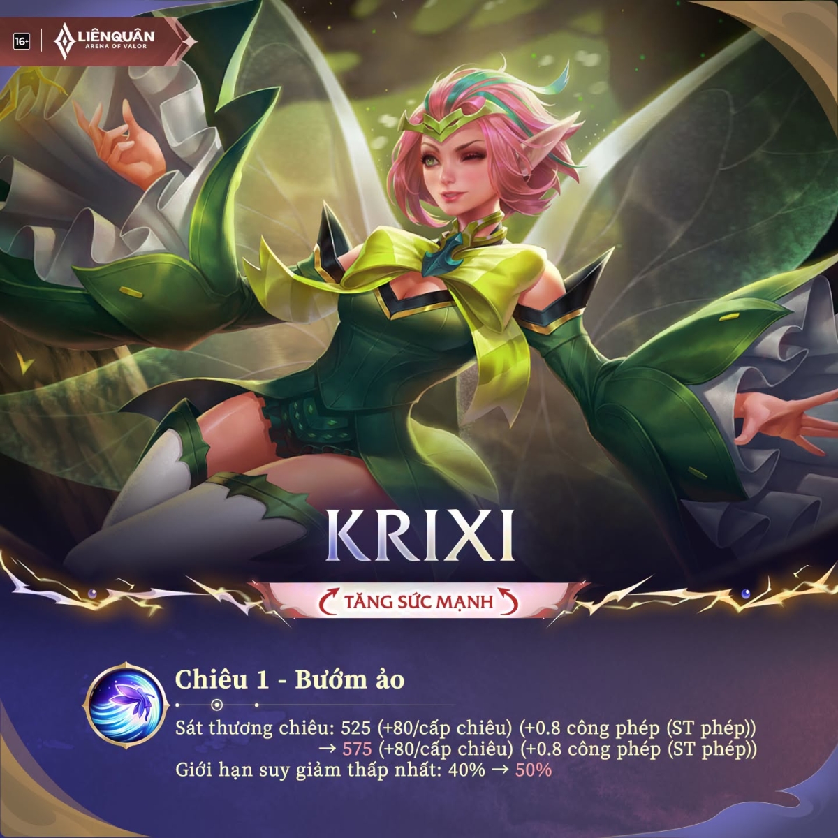 Chỉnh sửa sức mạnh Krixi