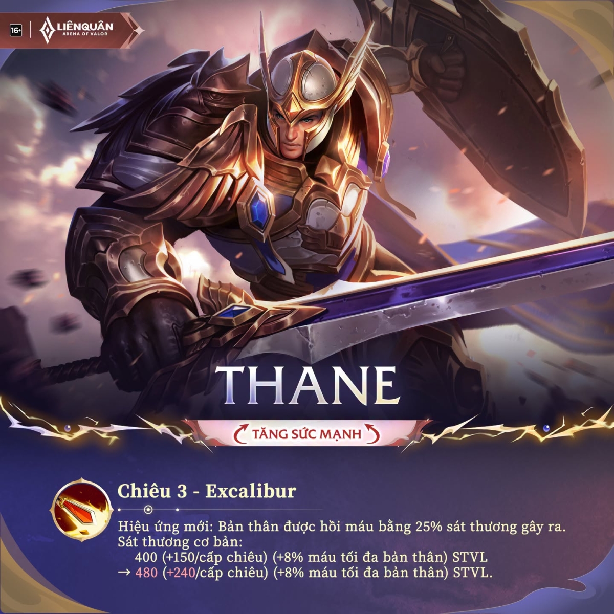 Chỉnh sửa sức mạnh Thane