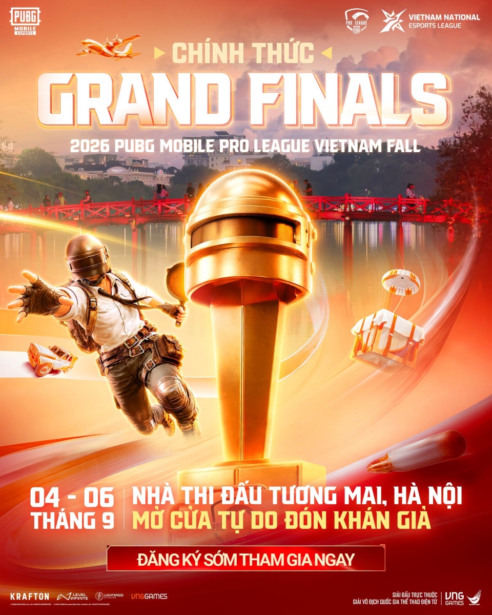 Siêu sự kiện Chung Kết Tổng 2026 PUBG Mobile Pro League Vietnam Fall sẽ sớm trở lại
