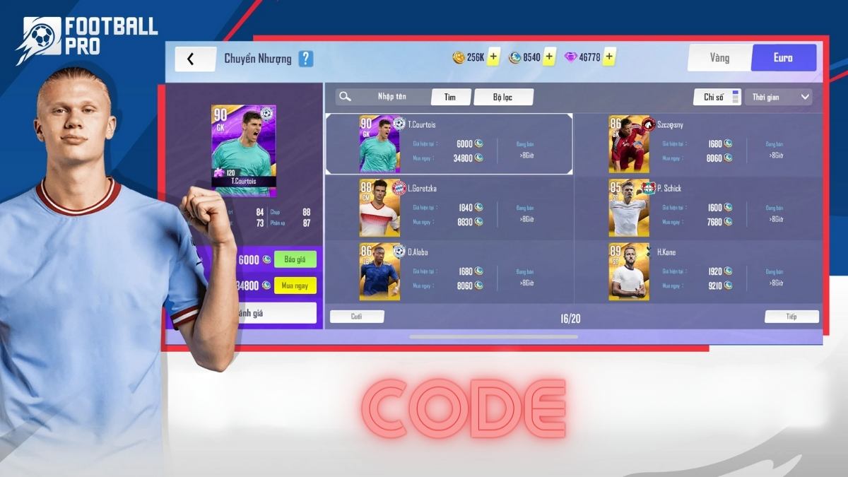Vì sao nên nhập code Football Pro VTC