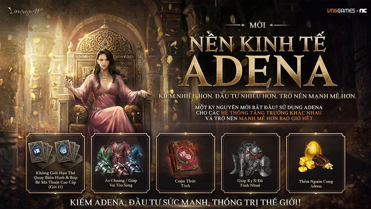 Gói quà tặng siêu khủng tri ân cộng đồng Lineage W nhân dịp cập nhật Ý Chí Vương Quyền