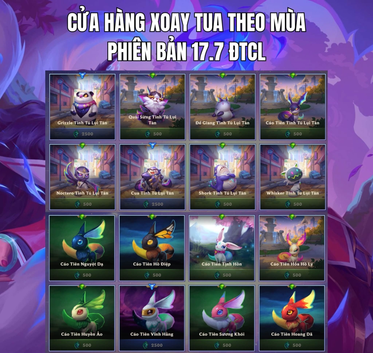 Tổng hợp các  Linh Thú, Tinh Linh mới nhất