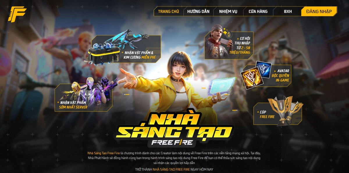 Tìm hiểu chi tiết chương trình Nhà sáng tạo Free Fire