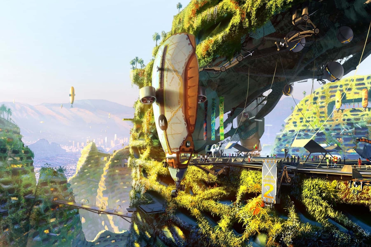 Solarpunk là tựa game sinh tồn kết hợp xây dựng căn cứ, nông trại 