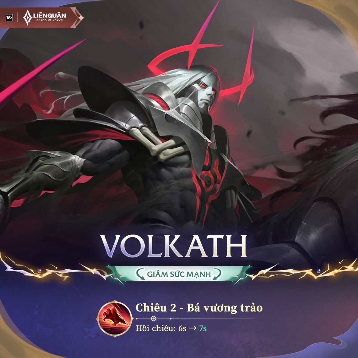Volkath tăng thời gian hồi chiêu chiêu 2