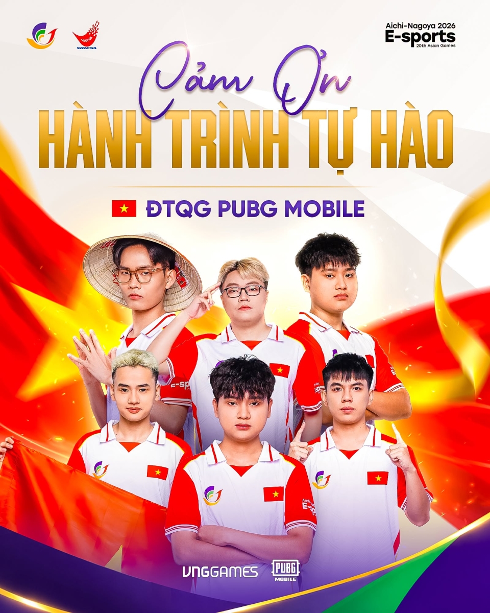 Vinh danh các chiến binh quả cảm của đội tuyển PUBG Mobile VN