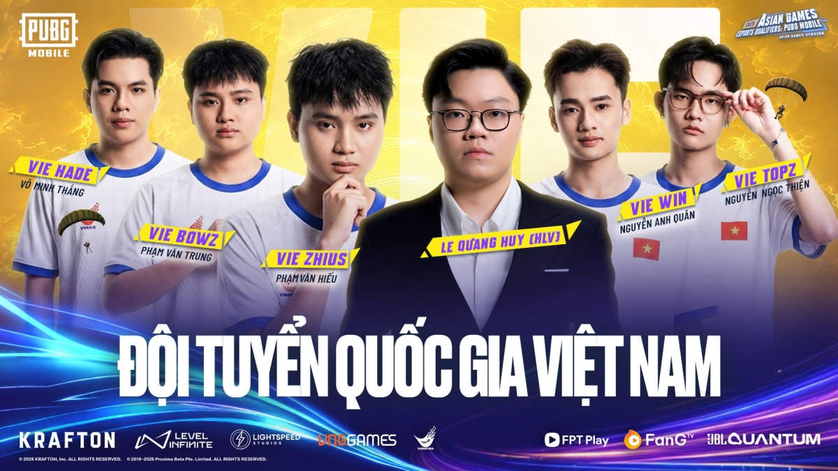 Đội hình tuyển Việt Nam tham gia 