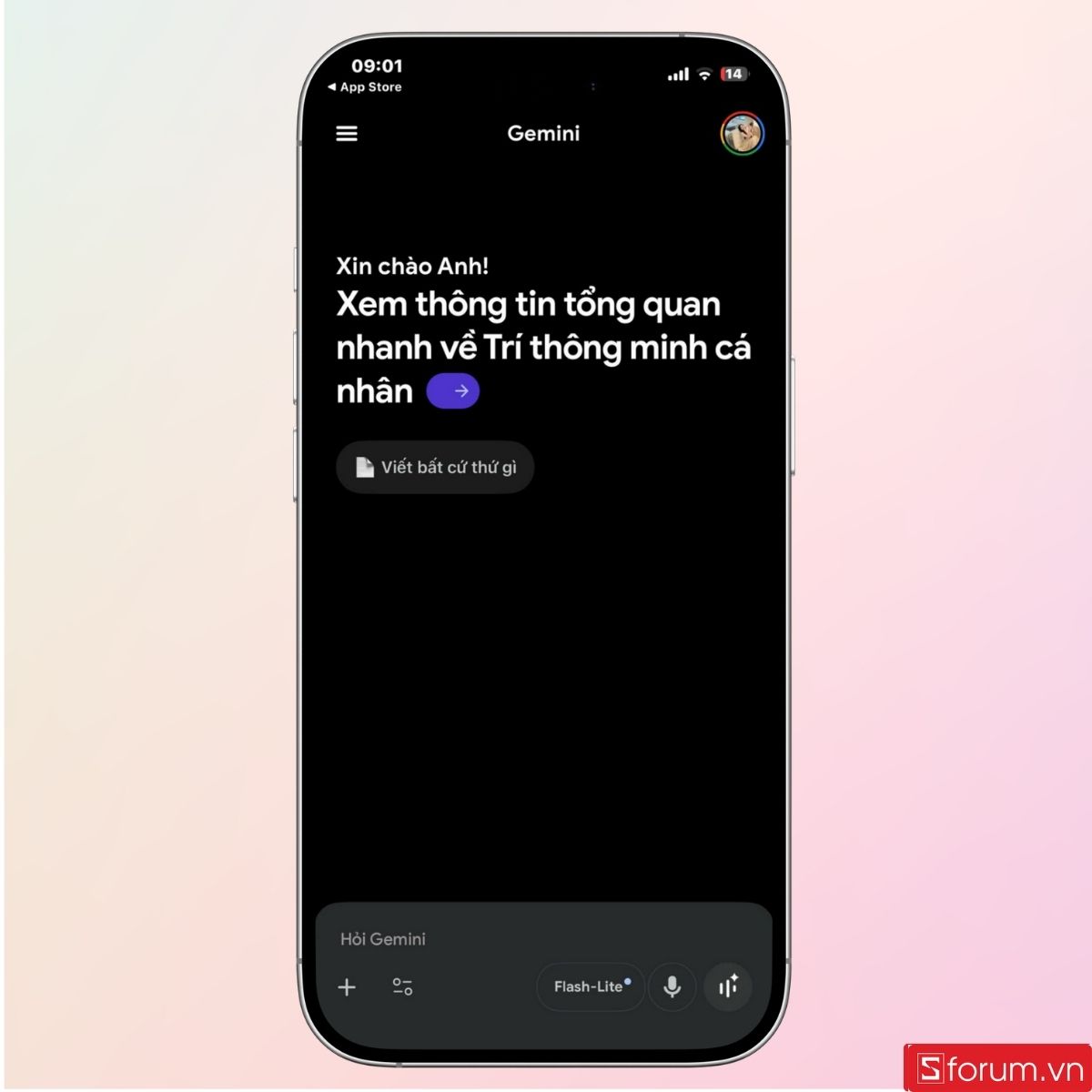 Bắt đầu sử dụng Gemini trên iPhone