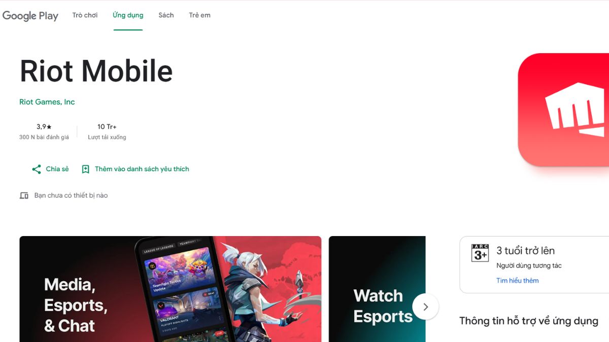 Cách download Riot Mobile trên Android