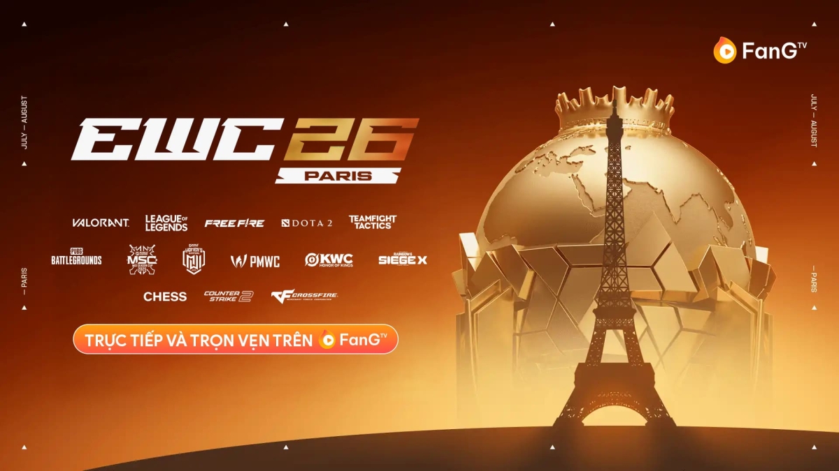 Xem EWC 2026 tiếng Việt tại kênh FanGTV