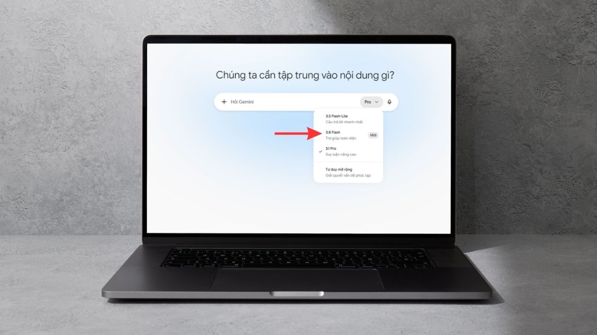 Chuyển sang chế độ gemini-3.8-flash