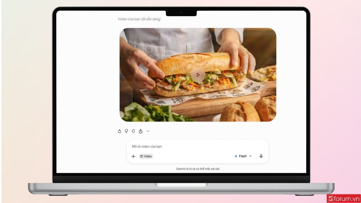 Video mà Omni trả về ban đầu