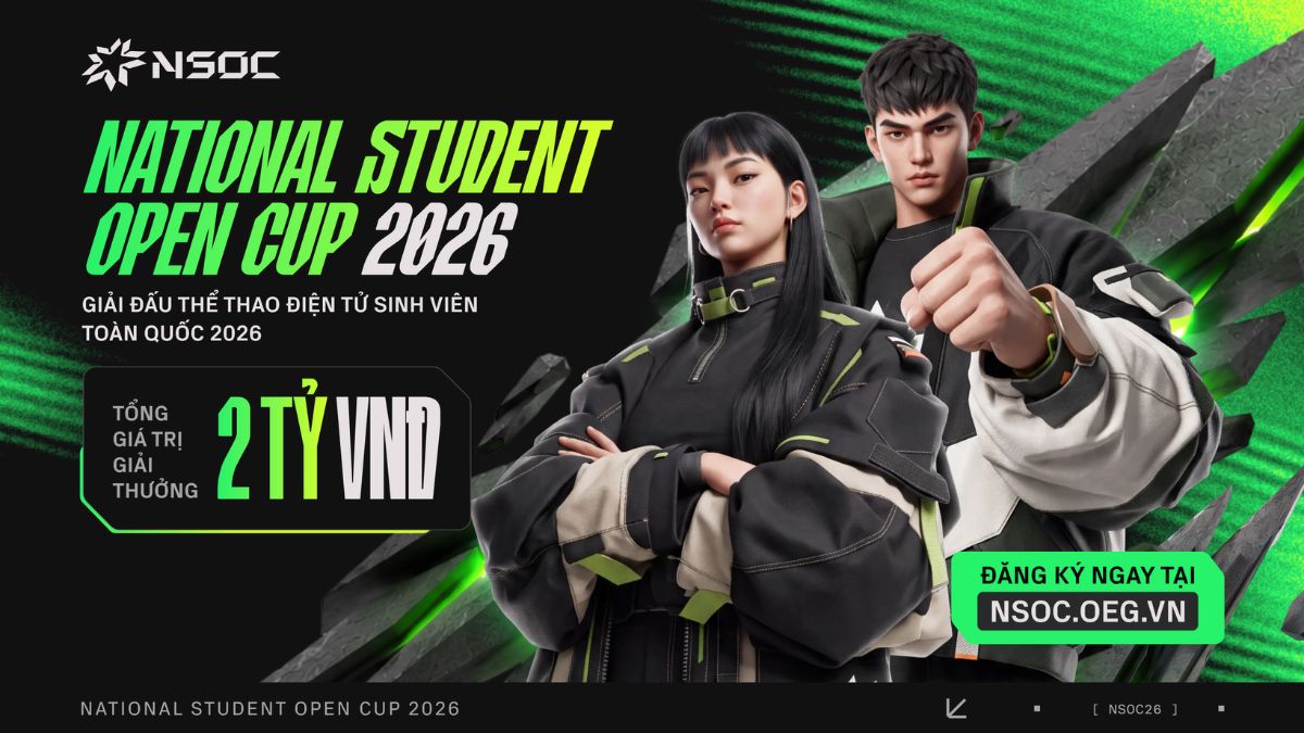 Giải thể thao điện tử sinh viên NSOC 2026: Thông tin và cách đăng ký